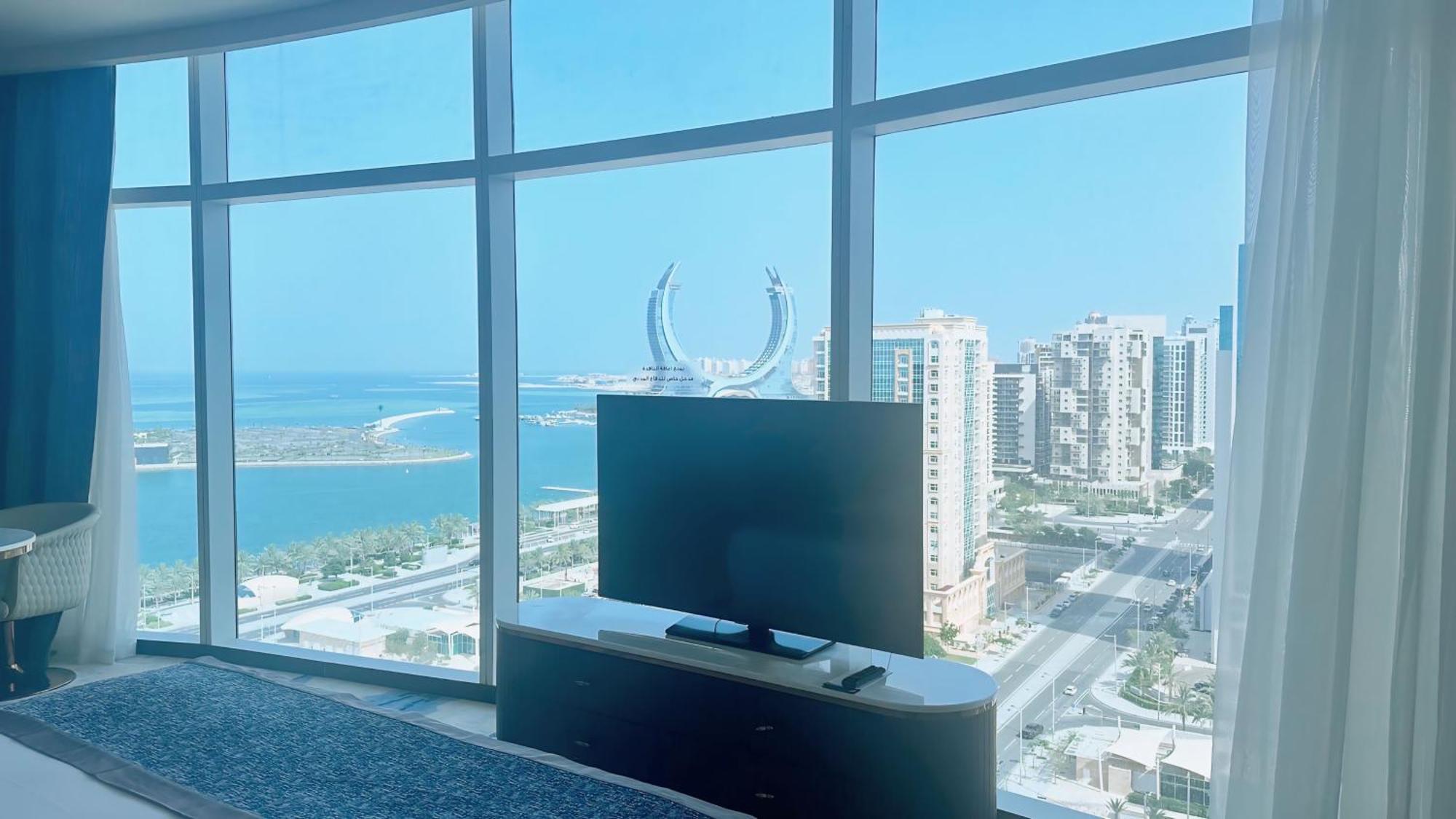 Century Marina Hotel - Lusail Bagian luar foto View from a room at the hotel